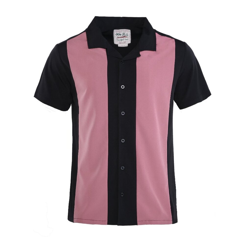 Men's Vintage Bowling Shirts Beach Shirts